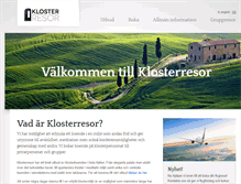 Tablet Screenshot of klosterresor.se